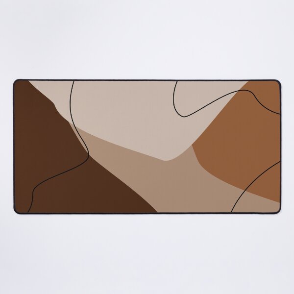 Item preview, Chocolate Brown and Terracotta Abstract Organic Shapes Pattern designed and sold by darkskinbender.