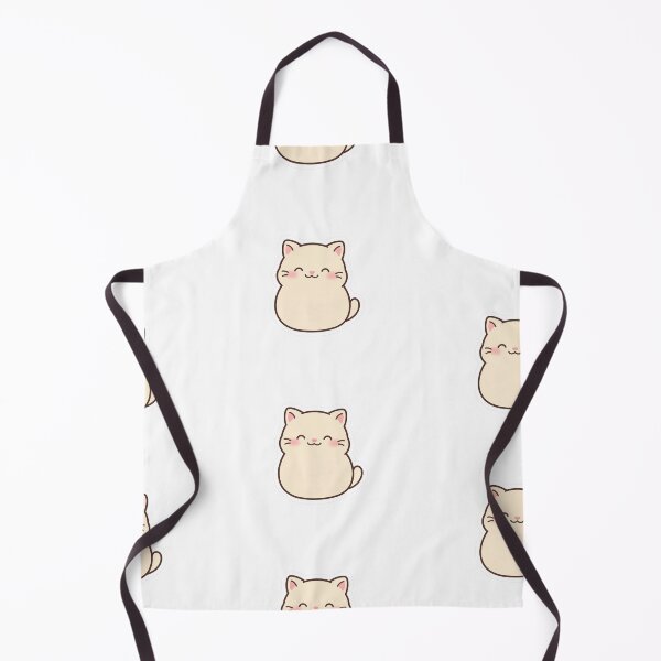 Item preview, Kawaii Chubby Cat Sticker — Cute Cream Kitten Illustration designed and sold by Sweet Blob Co.