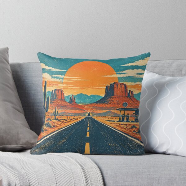 Item preview, Retro Desert Highway Sunset Road Trip designed and sold by Avenuse style.