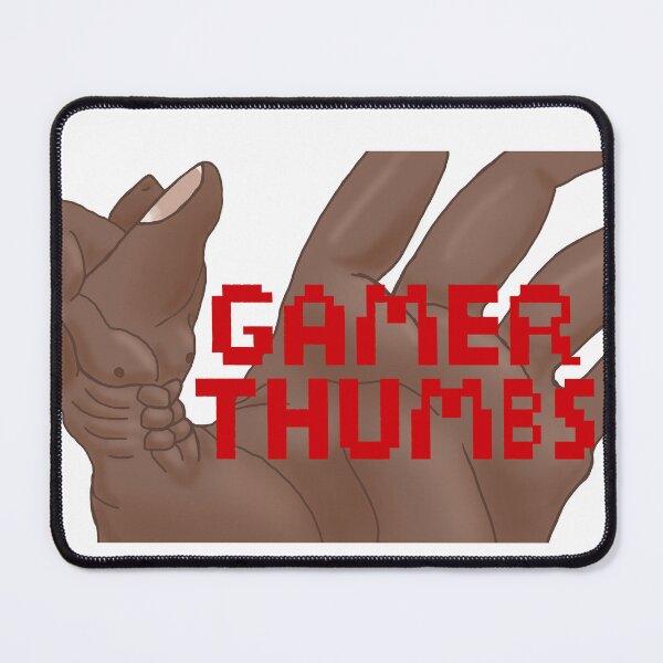 Item preview, Gamer Thumbs (medium melanin/red) designed and sold by TheDoughtyBlade.