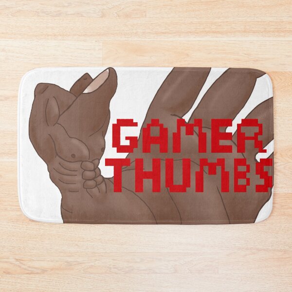 Item preview, Gamer Thumbs (medium melanin/red) designed and sold by TheDoughtyBlade.