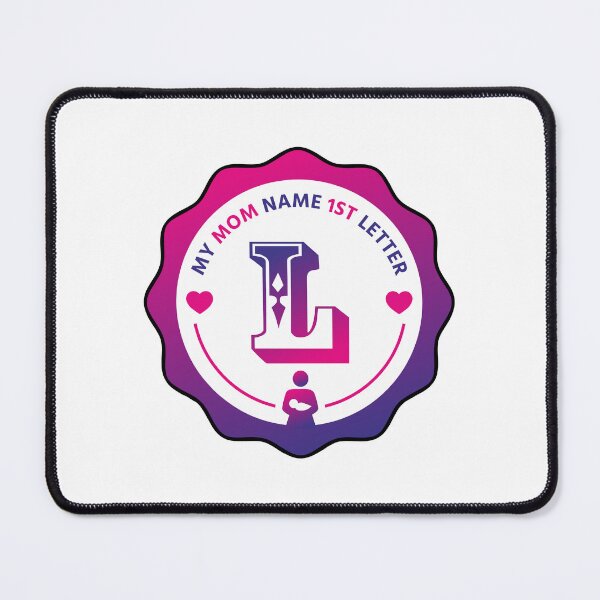 Item preview, Mom Name First Letter - Personalized Name Initial Letter Typography | Custom First Alphabet Name Art | Monogram Initial Design designed and sold by 440CREATIVES.