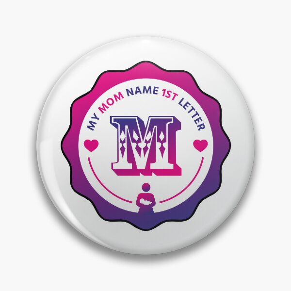 Item preview, Mom Name First Letter - Personalized Name Initial Letter Typography | Custom First Alphabet Name Art | Monogram Initial Design designed and sold by 440CREATIVES.