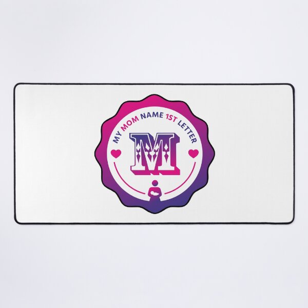 Item preview, Mom Name First Letter - Personalized Name Initial Letter Typography | Custom First Alphabet Name Art | Monogram Initial Design designed and sold by 440CREATIVES.