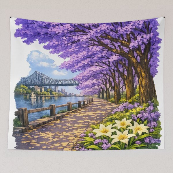Item preview, Jacaranda time in Brisbane designed and sold by PhotosByG.