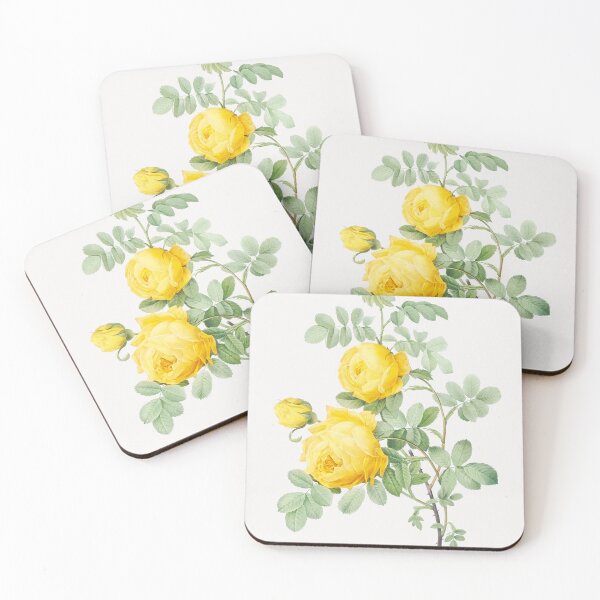 Item preview, Yellow Rose Flowers Vintage Botanical Illustration designed and sold by TheRetroArtRoom.
