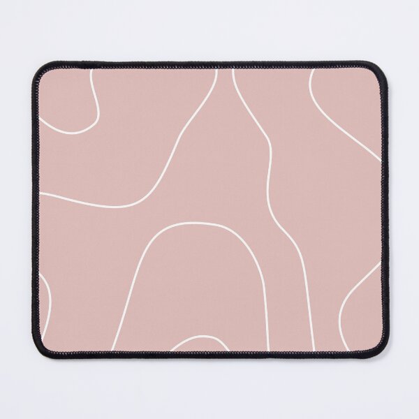 Item preview, Dusty Rose Pink Abstract Wavy Lines Pattern designed and sold by darkskinbender.