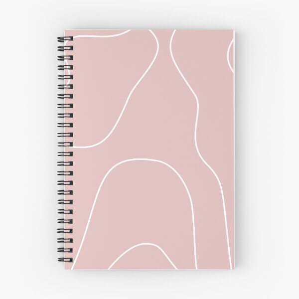 Item preview, Dusty Rose Pink Abstract Wavy Lines Pattern designed and sold by darkskinbender.