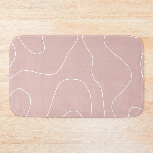 Item preview, Dusty Rose Pink Abstract Wavy Lines Pattern designed and sold by darkskinbender.