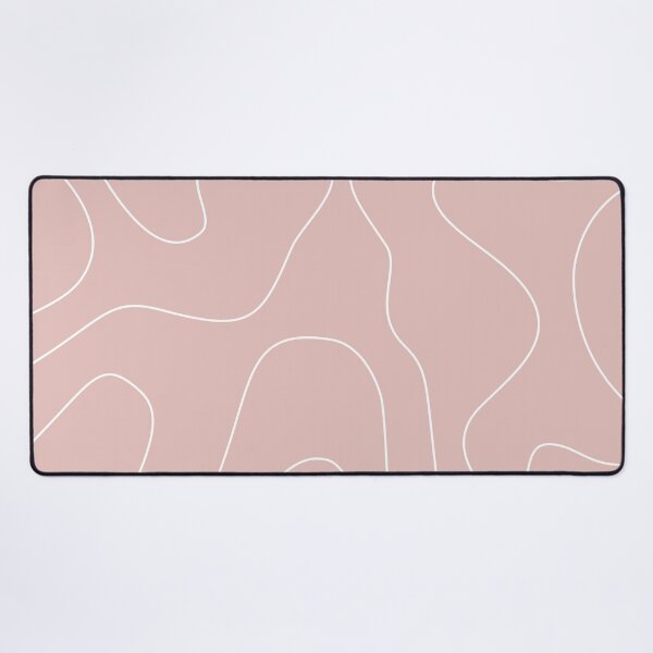 Item preview, Dusty Rose Pink Abstract Wavy Lines Pattern designed and sold by darkskinbender.
