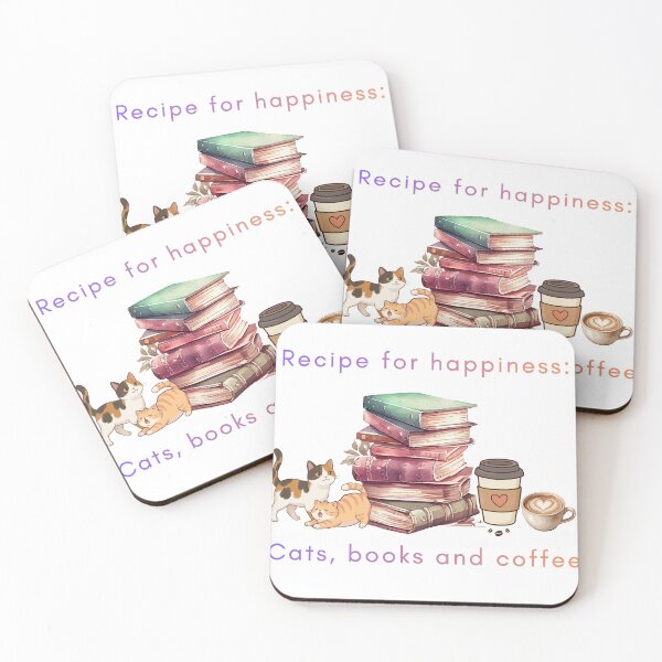 Item preview, Cats, books and coffee designed and sold by Cjars.