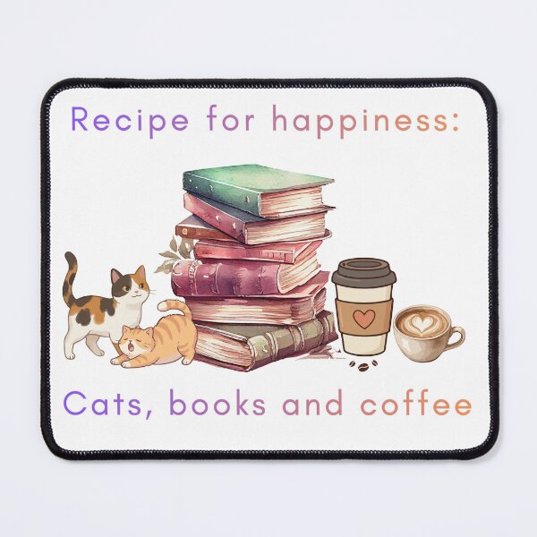 Item preview, Cats, books and coffee designed and sold by Cjars.