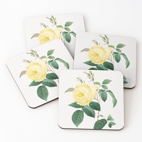 Item preview, Yellow Rose Flowers Vintage Botanical Illustration designed and sold by TheRetroArtRoom.