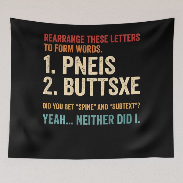 Item preview, Rearrange These Letters To Form Words Retro designed and sold by PAROSSA.