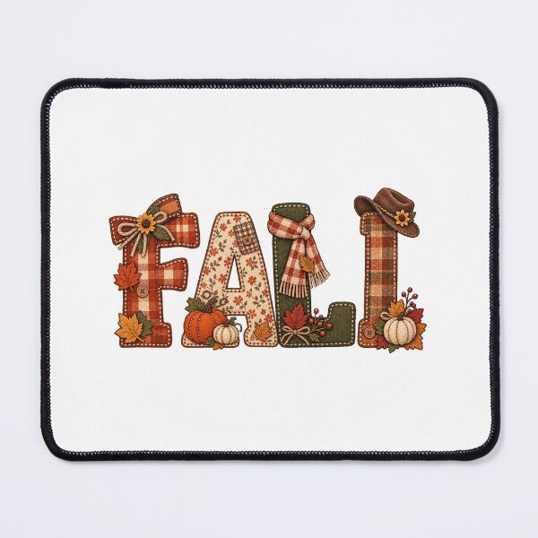 Item preview, Cozy Fall Plaid Patchwork Typography Autumn Floral Design designed and sold by ucpstudio.