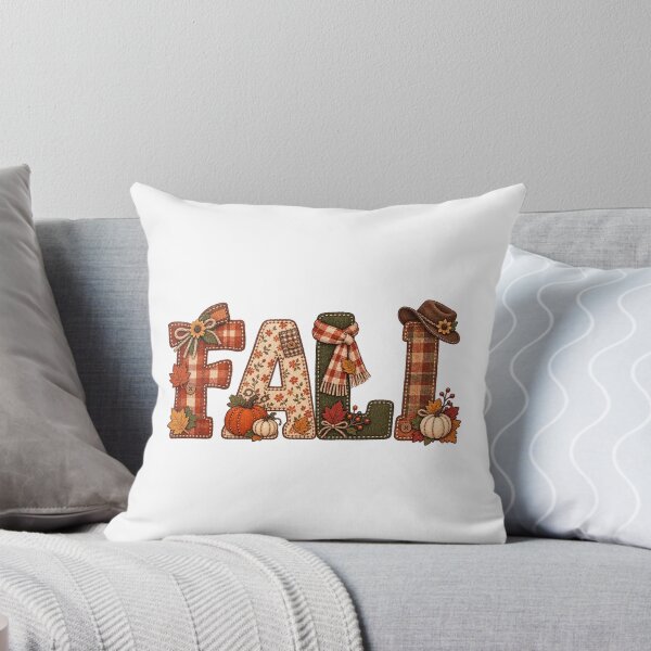 Item preview, Cozy Fall Plaid Patchwork Typography Autumn Floral Design designed and sold by ucpstudio.
