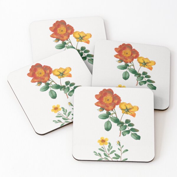 Item preview, Sweetbriar Rose Flowers Vintage Botanical Illustration designed and sold by TheRetroArtRoom.