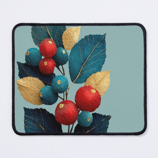 Item preview, Charming Felt Berries and Leaves Botanical Art designed and sold by colorful-white.