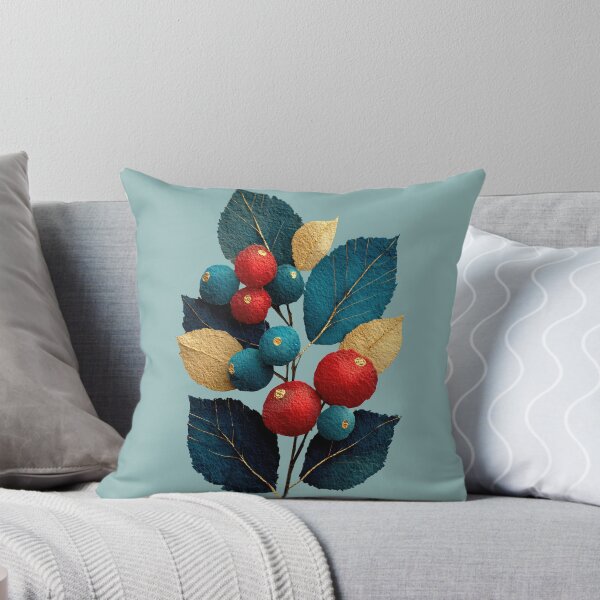 Item preview, Charming Felt Berries and Leaves Botanical Art designed and sold by colorful-white.
