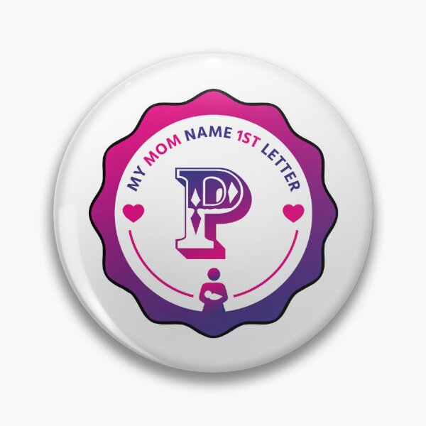 Item preview, Mom Name First Letter - Personalized Name Initial Letter Typography | Custom First Alphabet Name Art | Monogram Initial Design designed and sold by 440CREATIVES.