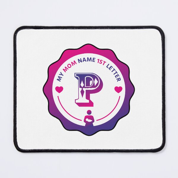 Item preview, Mom Name First Letter - Personalized Name Initial Letter Typography | Custom First Alphabet Name Art | Monogram Initial Design designed and sold by 440CREATIVES.