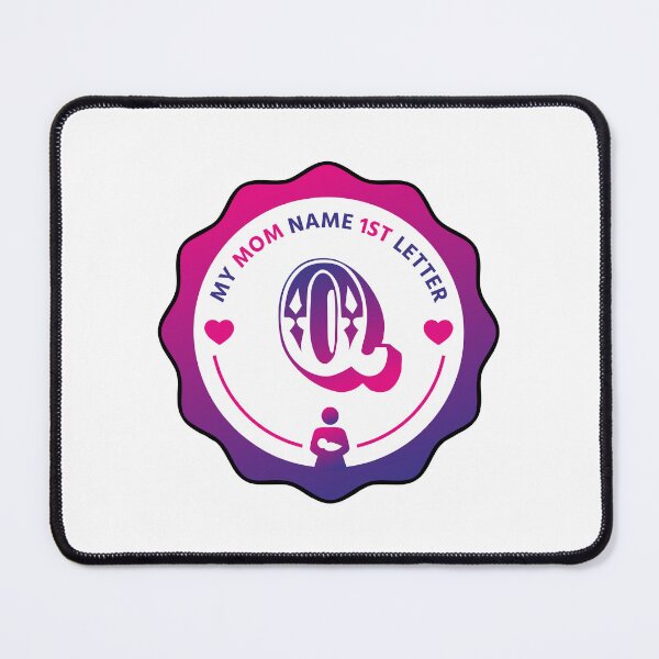 Item preview, Mom Name First Letter - Personalized Name Initial Letter Typography | Custom First Alphabet Name Art | Monogram Initial Design designed and sold by 440CREATIVES.