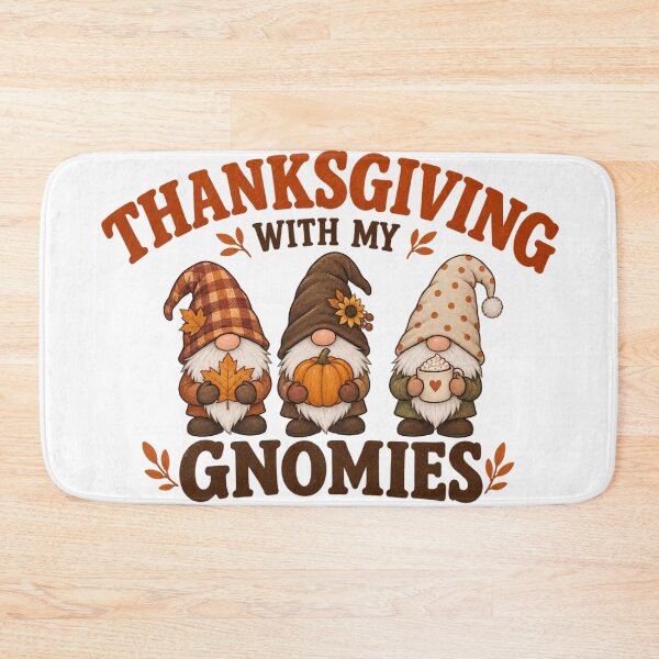 Item preview, Thanksgiving With My Gnomies Cute Fall Pumpkin Graphic designed and sold by ucpstudio.