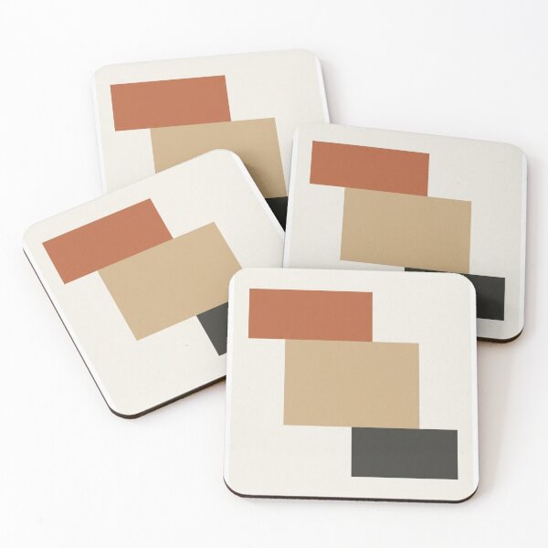 Item preview, Diagonal Block Study | Minimalist Mid-Century Geometric Art designed and sold by Zaramodo.