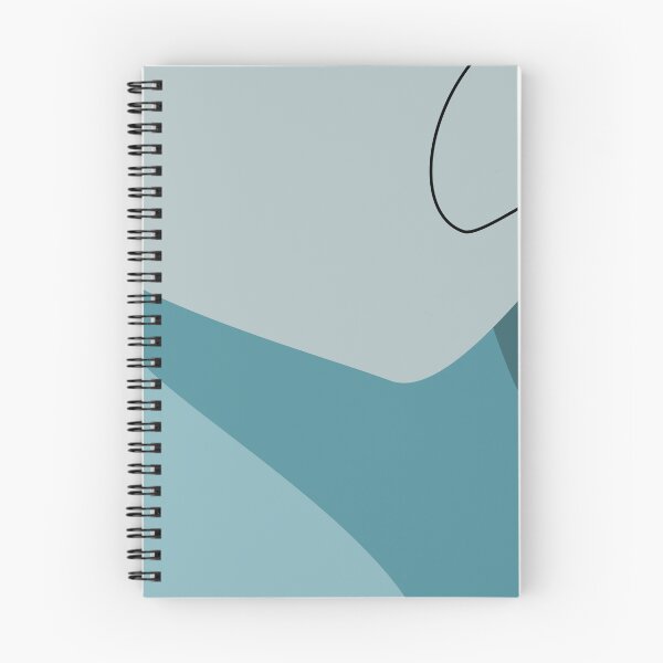 Item preview, Teal and Slate Blue Abstract Organic Shapes Pattern designed and sold by darkskinbender.
