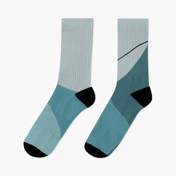 Item preview, Teal and Slate Blue Abstract Organic Shapes Pattern designed and sold by darkskinbender.