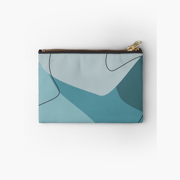 Item preview, Teal and Slate Blue Abstract Organic Shapes Pattern designed and sold by darkskinbender.