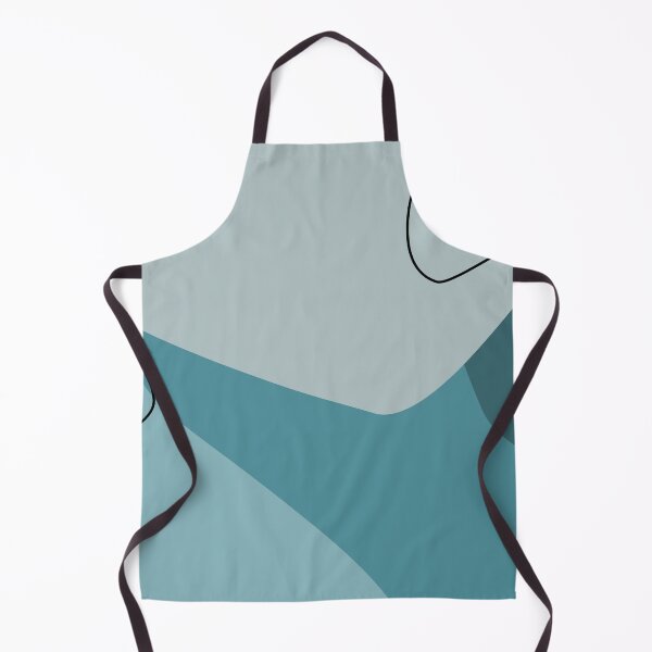 Item preview, Teal and Slate Blue Abstract Organic Shapes Pattern designed and sold by darkskinbender.