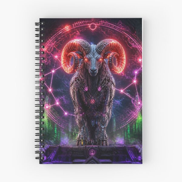 Item preview, Cyberpunk Aries Zodiac - Cybernetic Mechanical Ram designed and sold by LazyDayzCo.