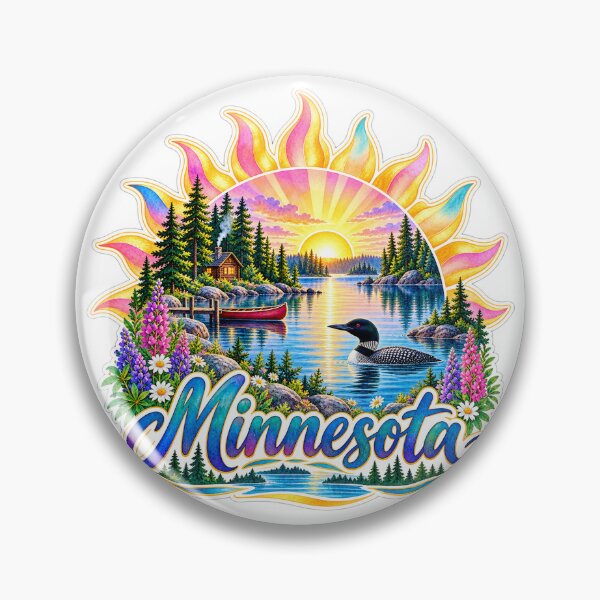 Item preview, Land of 10,000 Lakes Sun designed and sold by Whimspired By Paxx.