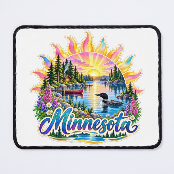 Item preview, Land of 10,000 Lakes Sun designed and sold by Whimspired By Paxx.