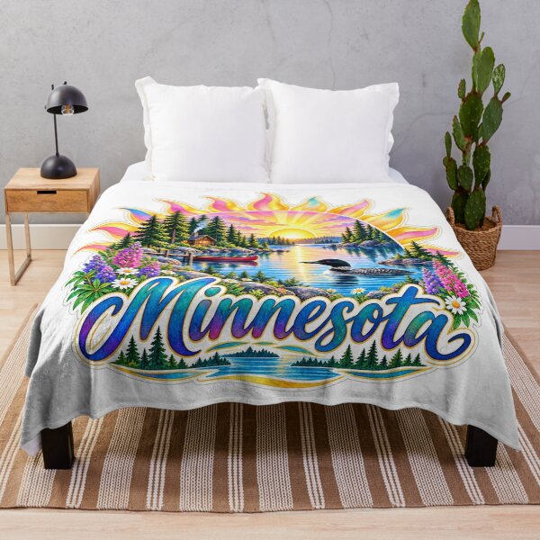 Item preview, Land of 10,000 Lakes Sun designed and sold by Whimspired By Paxx.