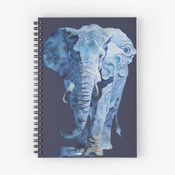 Item preview, Blue Watercolor Elephant designed and sold by KiraChie.