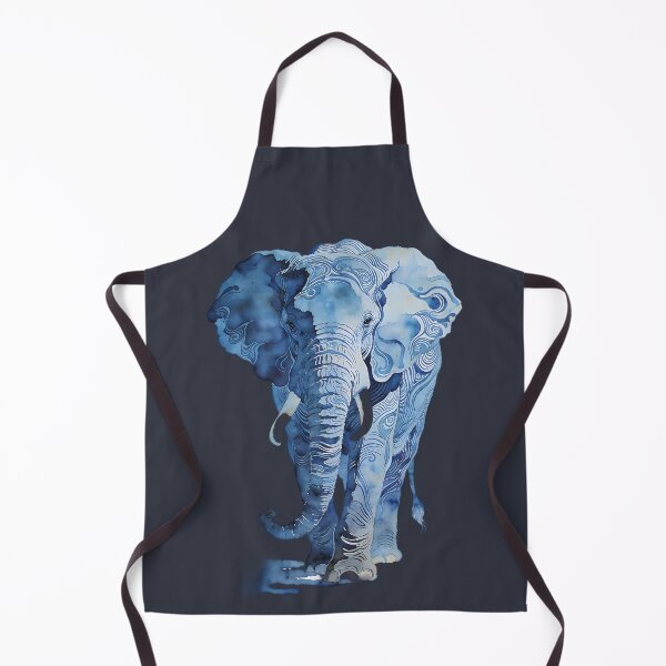 Item preview, Blue Watercolor Elephant designed and sold by KiraChie.