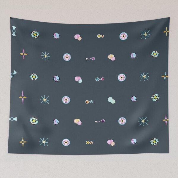 Item preview, Deep Space Cosmic Anomalies Micro Icon Grid Pattern Astrophysics Astronomy designed and sold by KungPowUnicorn.
