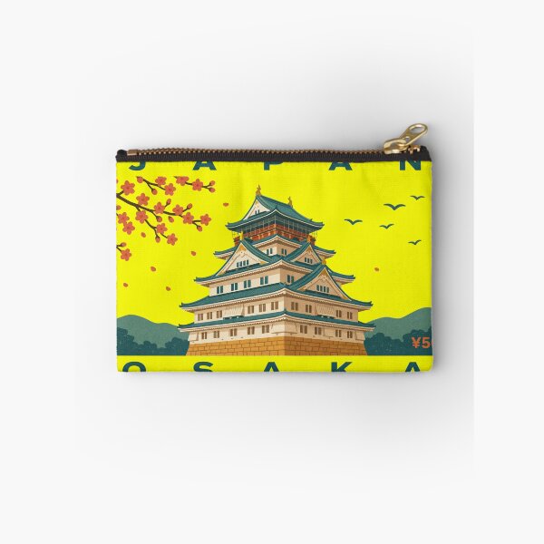 Item preview, Vintage Japan Osaka Castle Cherry Blossom Postage Stamp Vector designed and sold by Shutter-Dragon.
