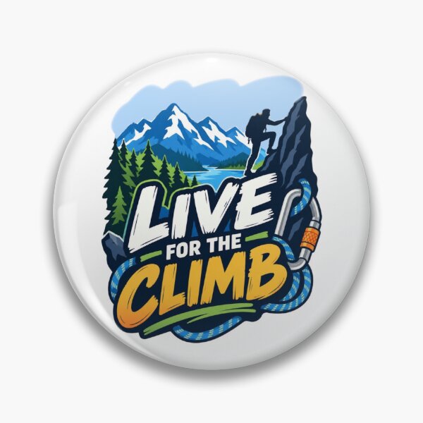 Item preview, Live for the Climb - Mountain Climbing Adventure designed and sold by Myra365Art.