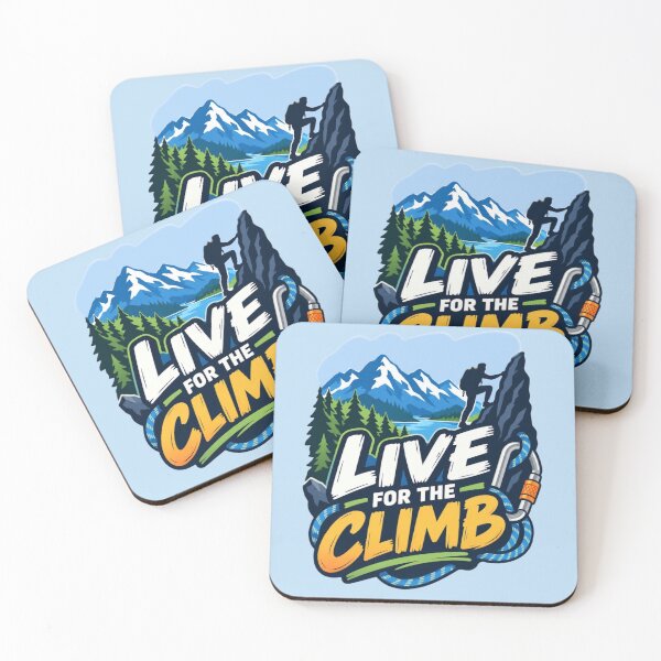 Item preview, Live for the Climb - Mountain Climbing Adventure designed and sold by Myra365Art.