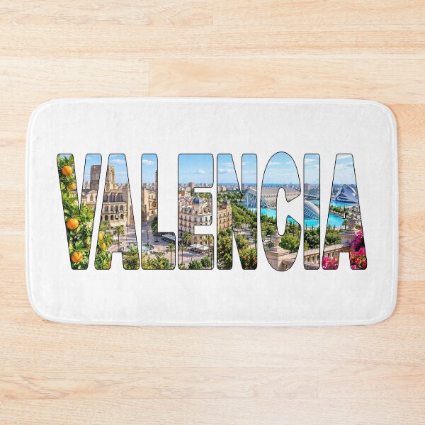 Item preview, VALENCIA - España. Diseño de camiseta con pegatinas de lugares turísticos de Valencia. Naranjas. designed and sold by Adam Gormley.