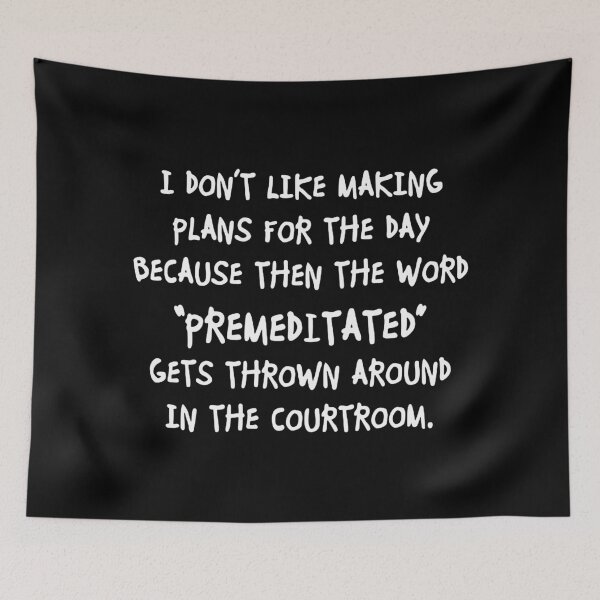 Item preview, I Don't Like Making Plans designed and sold by joanntrahan.