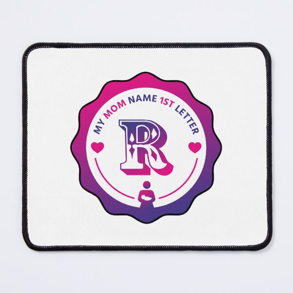 Item preview, Mom Name First Letter - Personalized Name Initial Letter Typography | Custom First Alphabet Name Art | Monogram Initial Design designed and sold by 440CREATIVES.