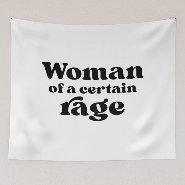 Item preview, Woman of a Certain Rage, Funny Feminist, Vintage Women's Style, Retro Ringer Tee, Feminist Humor, Women's Empowerment, Sarcastic Feminist Gift, Gift for Her designed and sold by Quiajia.