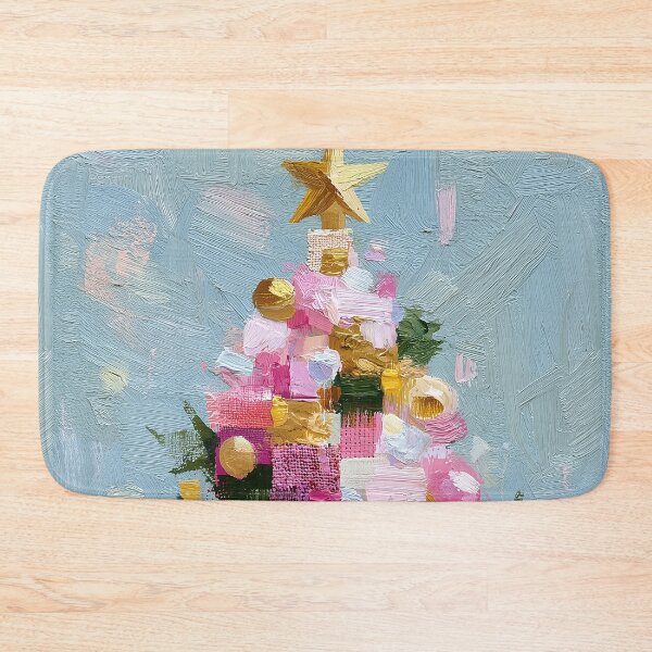 Item preview, Textured Impasto Abstract Christmas Tree Art designed and sold by colorful-white.