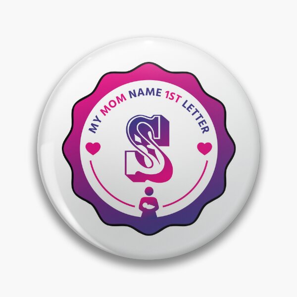 Item preview, Mom Name First Letter - Personalized Name Initial Letter Typography | Custom First Alphabet Name Art | Monogram Initial Design designed and sold by 440CREATIVES.