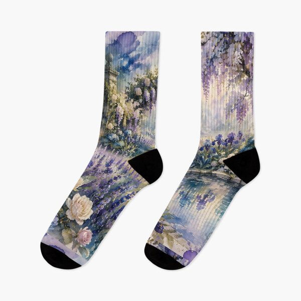 Item preview, Enchanted Garden Watercolor Dreamscape designed and sold by sigmaartstudio.