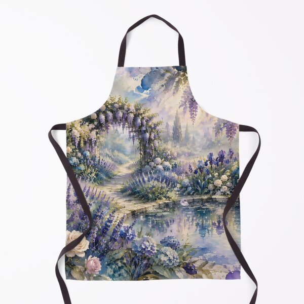 Item preview, Enchanted Garden Watercolor Dreamscape designed and sold by sigmaartstudio.
